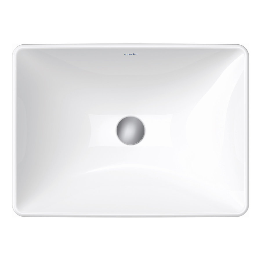 Wastafel Duravit D-Neo WonderGliss Inbouw Zonder Kraangat 60 cm Hoogglans Wit