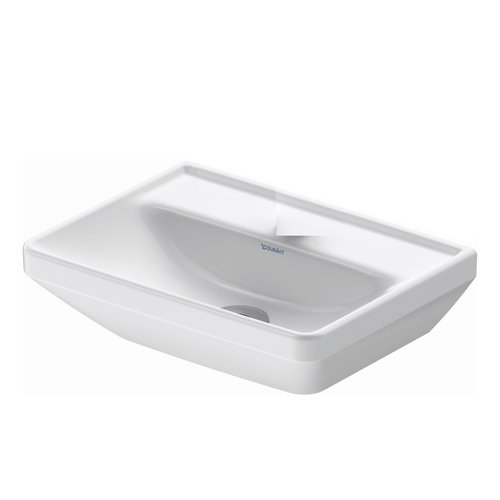 Fontein Duravit D-Neo WonderGliss Inbouw Met Kraanvlak 1 Kraangat 45 cm Hoogglans Wit 