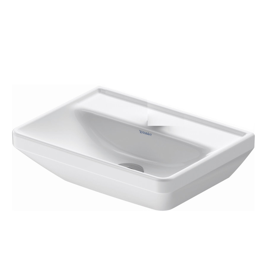 Fontein Duravit D-Neo WonderGliss Inbouw Met Kraanvlak 1 Kraangat 45 cm Hoogglans Wit