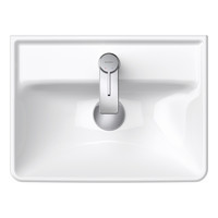 Fontein Duravit D-Neo WonderGliss Inbouw Met Kraanvlak 1 Kraangat 45 cm Hoogglans Wit