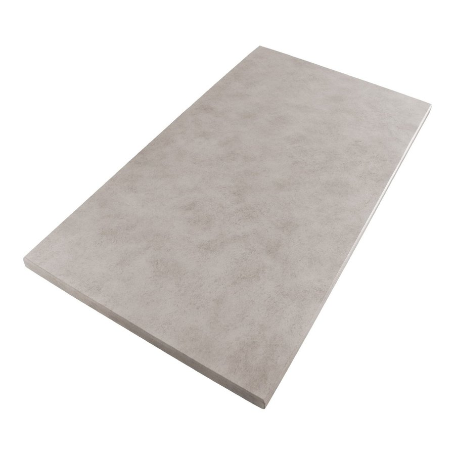 Wastafelblad Beton 80.5x45.7x2.5 cm Beton Grijs