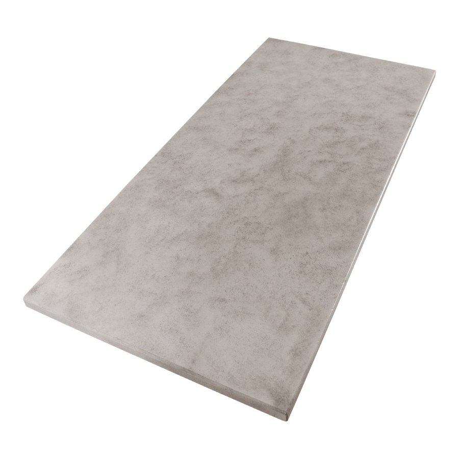 Wastafelblad Beton 99.5x45.7x2.5 cm Beton Grijs