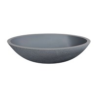 Waskom Best Design Craquelé-stone 52x38x14 cm Solid Surface Lava Grijs