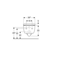 Geberit Wandcloset iCon Pack Diepspoel Rimfree 36.6x53cm Slimseat Closetzitting Softclose Wit