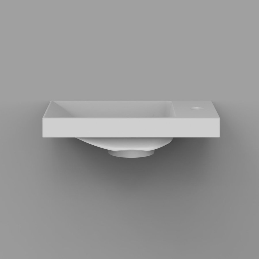 Fontein Boss & Wessing Rechthoekig Cast Marble 40x22x10.6 cm Mat Wit