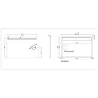 Spiegel Wiesbaden Tigris met LED Verlichting En Scheerspiegel 120x80cm