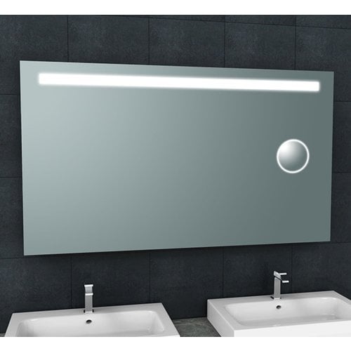 Spiegel Wiesbaden Tigris met LED Verlichting En Scheerspiegel 140x80cm 