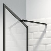 Sealskin Get Wet Contour Inloopdouche A3 100x200 cm 6mm Helderglas Mat Zwart