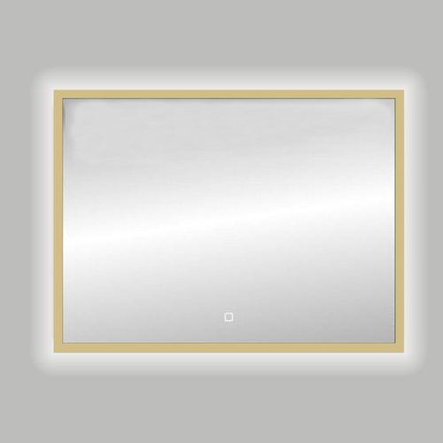 Badkamerspiegel Best Design Nancy Isola LED Verlichting 120x80 cm Mat Goud 