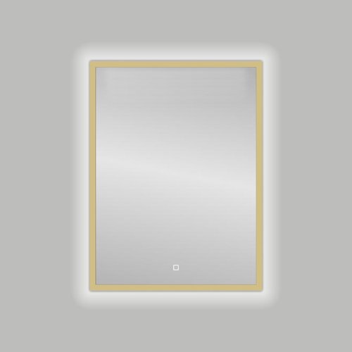 Badkamerspiegel Best Design Nancy Isola LED Verlichting 60x80 cm Mat Goud 