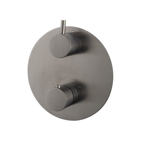 Afbouwdeel Wiesbaden Caral Thermostaat 2 Weg Rond Gunmetal 