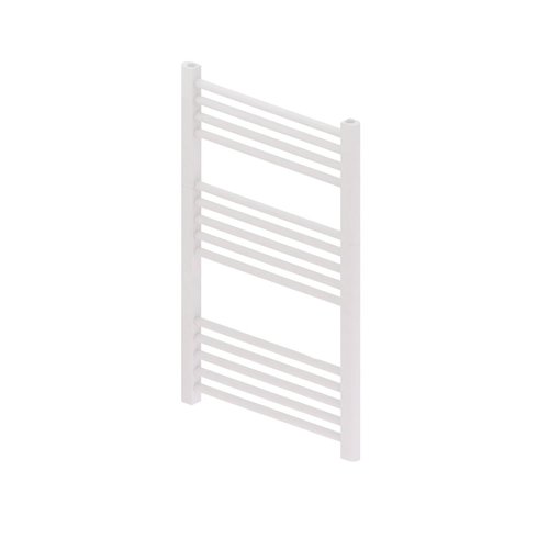 Designradiator Boss & Wessing Vertico Multirail 80x60 cm Wit Zij-Onderaansluiting 