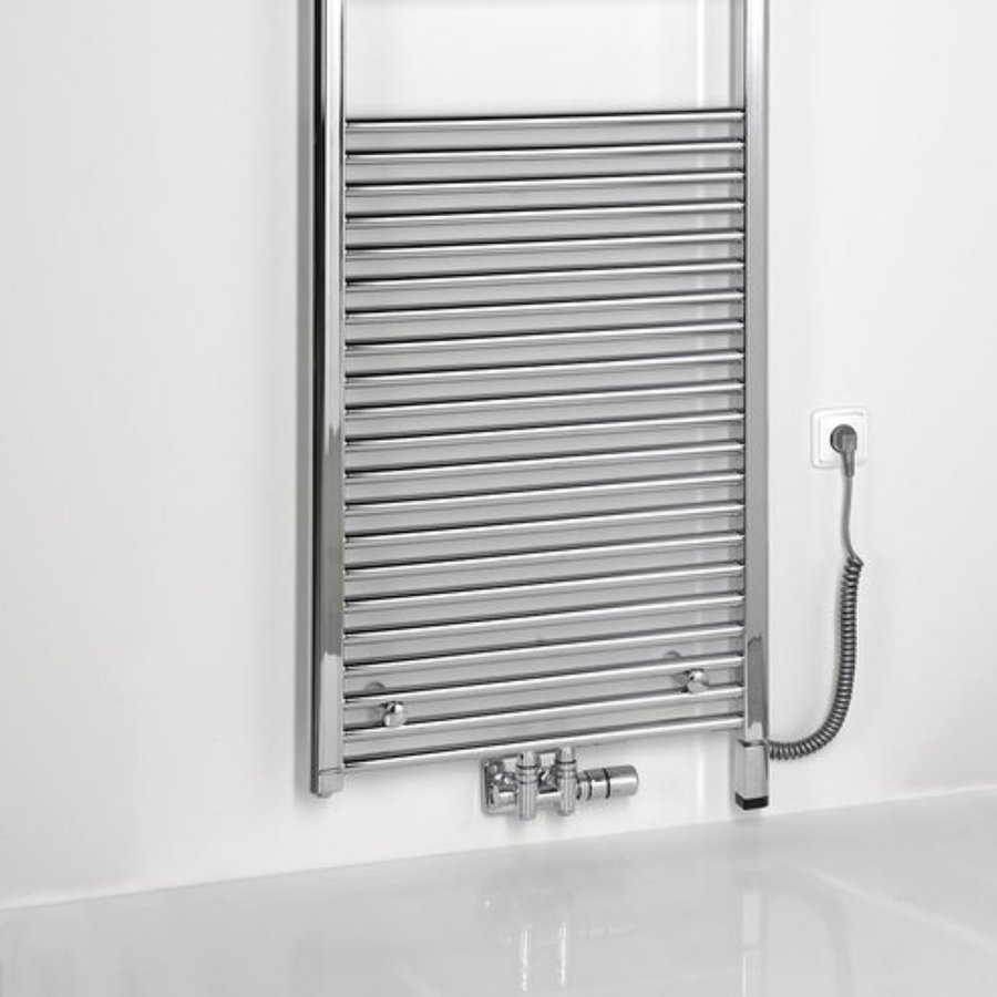 Elektrisch Thermostaat Radiator ONE D 300W tbv Handdoekradiator Sapho Dorlion Chroom