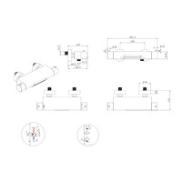 Thermostatische Badmengkraan Boss & Wessing Waterval RVS