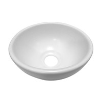 Waskom Boss & Wessing Opbouw Rond Keramiek 20x9cm Wit