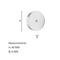 Bevestigingsplaat Smedbo Xtra 0.6x4 cm Chroom