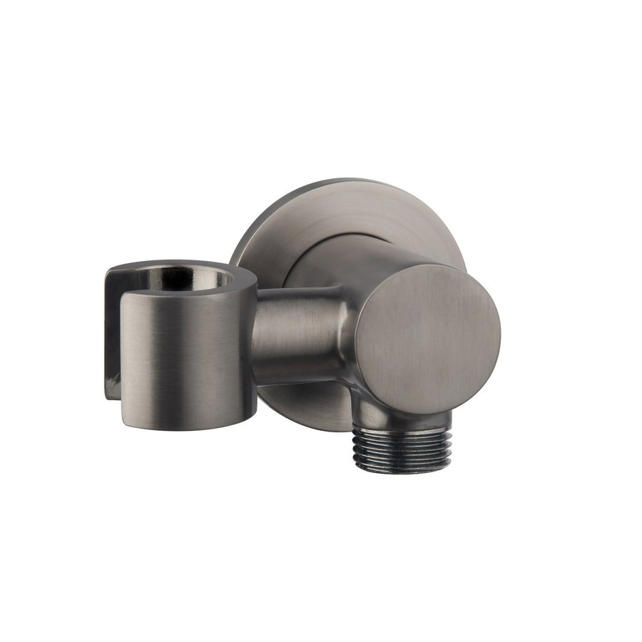 Doucheaansluiting BWS Cemal Handdouchehouder Rond Met Kantelbare Opsteek 1/2" Messing Gunmetal