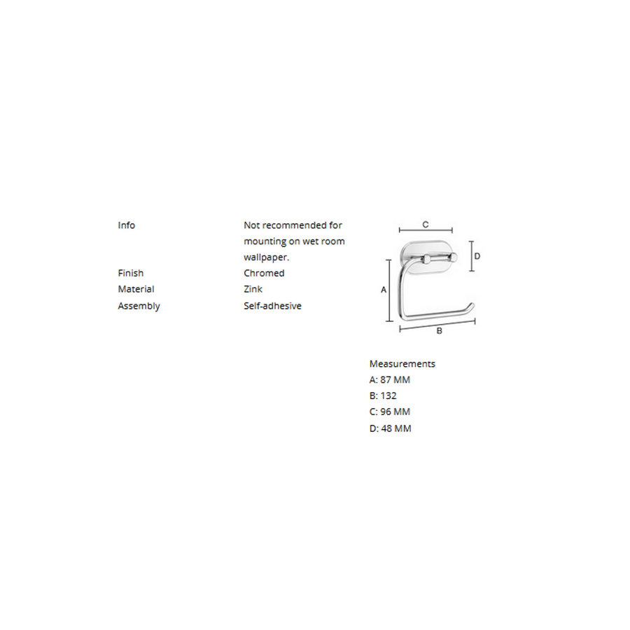 Toiletrolhouder Smedbo Xtra Design Gepolijst Chroom