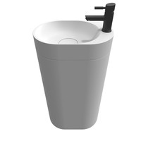 Waskom Riho Essence Ovaal Met Kraangat 48x32 cm Mat Wit