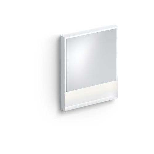 Clou Look At Me Spiegel 2700K LED-Verlichting IP44 Omlijsting In Mat Wit 70x8x80cm 