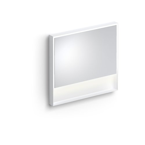 Clou Look At Me Spiegel 2700K LED-Verlichting IP44 Omlijsting In Mat Wit 90x8x80cm 