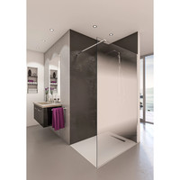 Inloopdouche BWS Free Time 90x200 cm Mist Glas Timeless Coating Chroom