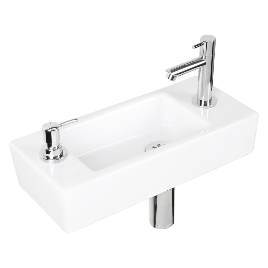 Fonteinset Differnz Sapon 44x18x9 cm Wit