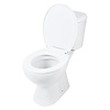 Differnz Toiletpot Differnz Staand Met PK Uitgang Inclusief Toiletbril Wit