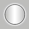 Best Design Badkamerspiegel Best Design Venetië Nero LED Verlichting 120 cm Rond Mat Zwart