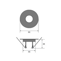 Inbouwspot Häsler Blanes Incl. Fase Aansnijding Dimbaar 8 cm 4 Watt Helder Wit RVS Set 9x