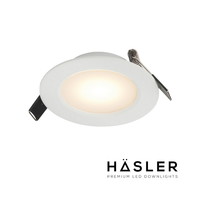 Inbouwspot Häsler Toscana Incl. Fase Aansnijding Dimbaar 9.2 cm 4 Watt Warm Wit RVS Wit Set 10x