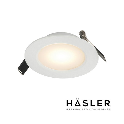 Inbouwspot Häsler Toscana Incl. Fase Aansnijding Dimbaar 9.2 cm 4 Watt Warm Wit RVS Wit Set 10x 