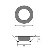 Inbouwspot Häsler Toscana Incl. Fase Aansnijding Dimbaar 9.2 cm 4 Watt Warm Wit RVS Wit Set 10x