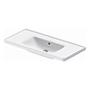 Duravit Wastafel Duravit D-Neo Met Overloop Kraanvlak 1 Kraangat 100.5 cm Hoogglans Wit