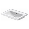 Duravit Wastafel Duravit D-Neo Met Rand Overloop Kraanvlak 1 Kraangat 65 cm Hoogglans Wit