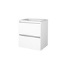 Badmeubelset Aquasplash Salt 60x46cm Greeploos 2 Lades Met Wastafel Acryl Ice White