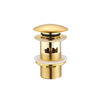 Afvoerplug Aquasplash Design Wastafel Pop Up 76 mm Messing Goud