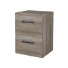 Aquasplash Badmeubelset Aquasplash Salt 50x46cm Met Grepen (Kleurkeuze) 2 Lades Met Afdekplaat Scotch Oak