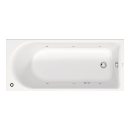 Whirlpool Duravit D-Neo Inbouw 160x70x48.5 cm Wit 