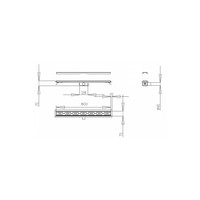 Douchegoot Best Design Nancy Met Flens 80x7x7 cm RVS Mat Goud