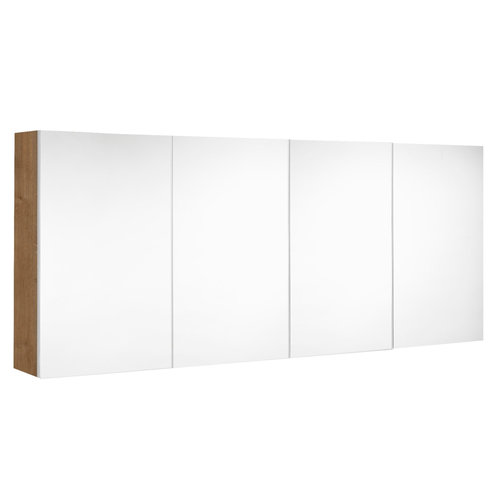 Spiegelkast Allibert Look Stopcontact VDE 140x65x18 cm Eik Arlington 