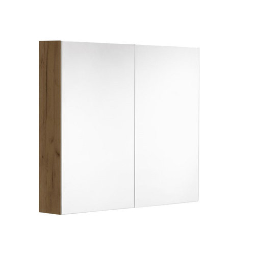 Spiegelkast Allibert Look Stopcontact VDE 60x65x18 cm Eik Halifax Natuur 