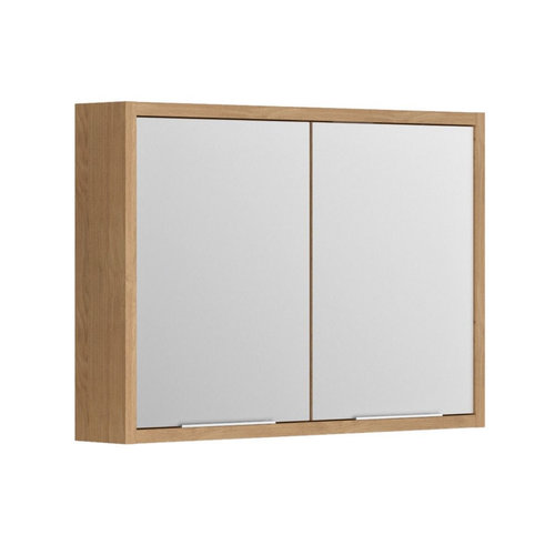 Spiegelkast Allibert Sorento Stopcontact VDE 80x69x17 cm Geolied Kendal Eik 