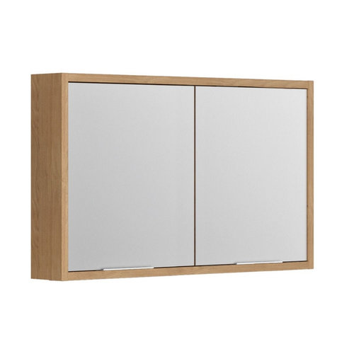 Spiegelkast Allibert Sorento Stopcontact VDE 120x69x17 cm Geolied Kendal Eik 