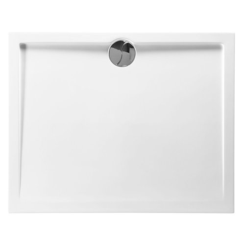 Douchebak Allibert Slim Rechthoek Met Gecentreerde Afvoer 100x80x4 cm Wit 