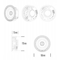 Music Center Aquasound N-Joy Controller (IPX7) + Wand Lader + Samba 4065 Speakerset + Wifi-Audio Versterker 50 Watt Wit