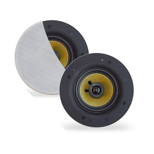 Speakerset Aquasound Rumba Tweeter Rond 120 mm 45 Watt Wit 