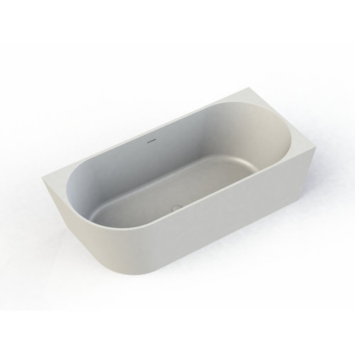 Half Vrijstaand Hoekbad Arcqua Pinto Back To Wall 170x73x57 cm Glans Wit Rechts 