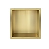 Aquasplash Inbouwnis Aquasplash Incorporado 30x30x7 cm Geborsteld Messing Goud