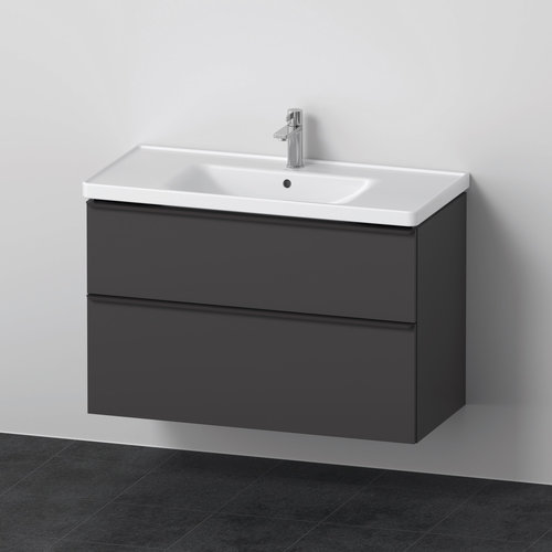 Badkamermeubelset Duravit D-Neo Wastafel Keramiek 100.5x48x62.5 cm Mat Grafiet 